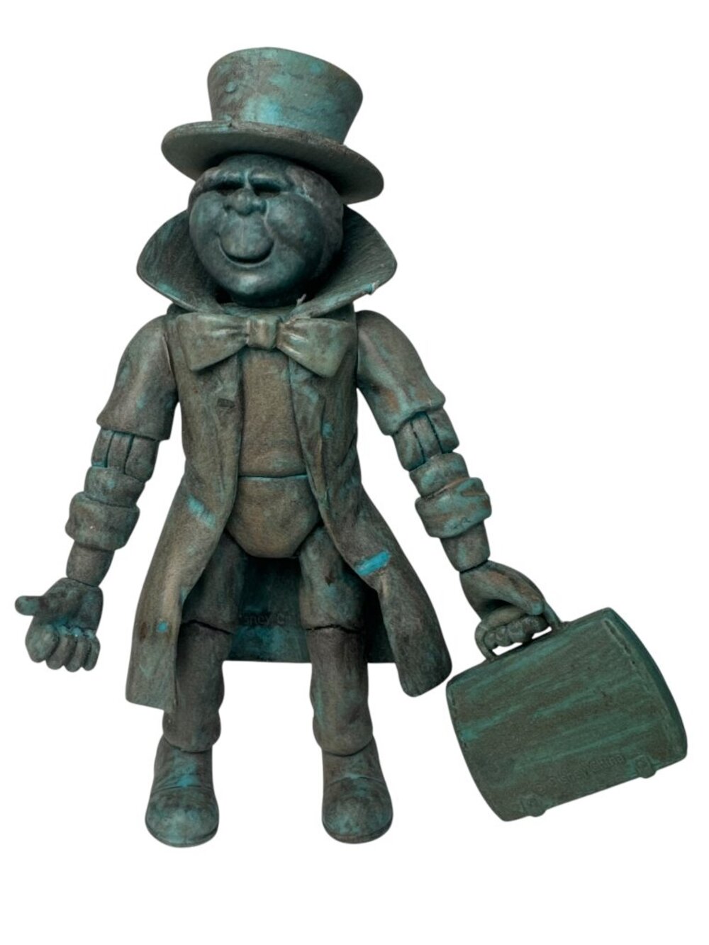 Disneyland Haunted Mansion Hitchhiking Ghost Traveler Loose Figure Briefcase Hat